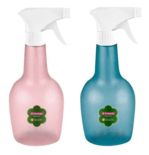 Imagem 1 de 6 de Kit 2 Frasco Pulverizador Borrifador 580ml Sanremo P Limpeza