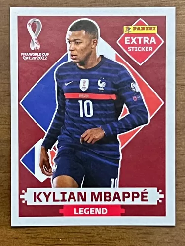 Figurinha Mbappé Legend DOURADA Copa 2022