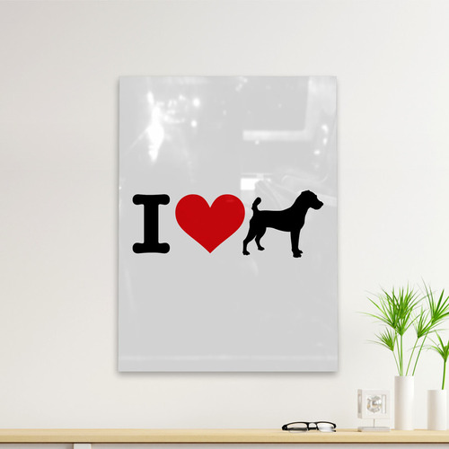 Cuadro Deco I Love My Jack Russell (d0997 Boleto.store)