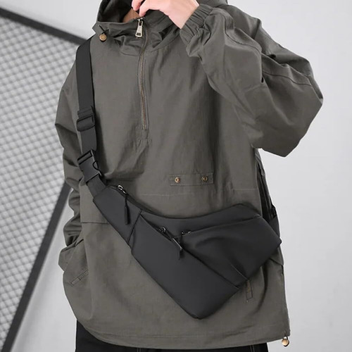 V Bolso Cruzado De Piel Con Diseño Triangular, Antirrobo
