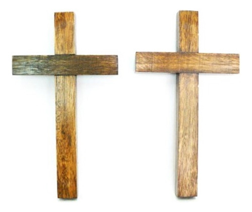 Crucifijo De Madera Para Colgar 16cm - Santería San Juan