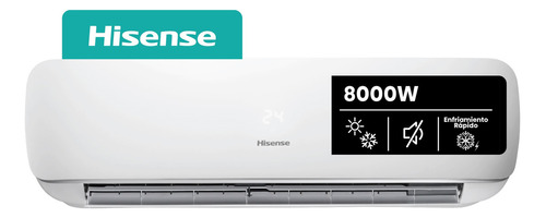 Aire Acondicionado Hisense Split Frío/calor 6880 Frig 220v Color Blanco