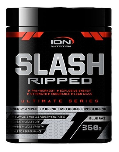 Imagen 2 de 5 de Prework Slash Ripped 30 Srv Idn Nutrition Prework + Quemador