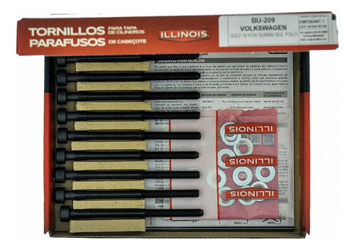 Junta Tapa Cilindros Metalgraf + Bulones Vw Fox Suuran Gol