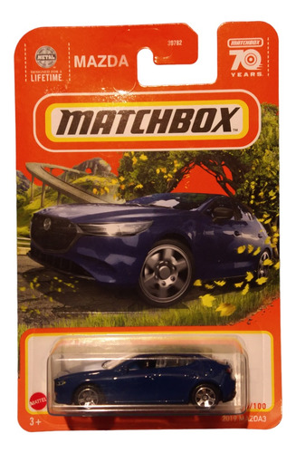 Matchbox 2019 Mazda 3  50/100 Azul 