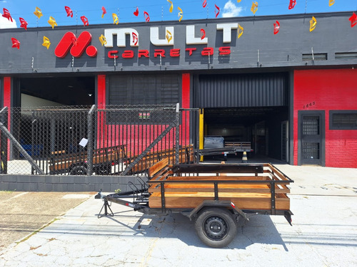 Carretinha Reboque Para Carga E Moto Fazendinha Até 3 Motos