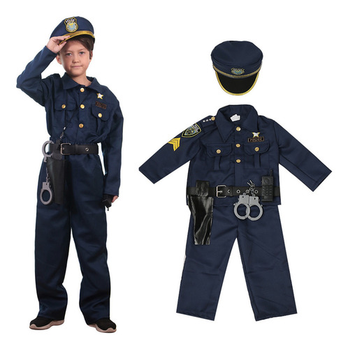 Uniforme De Policía, Ropa Infantil, Cosplay, Disfraz De Salón .