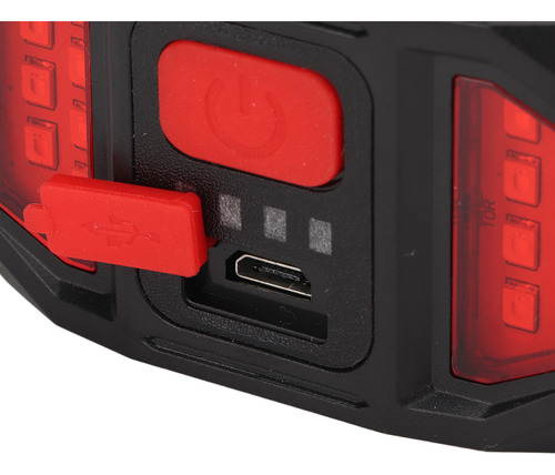 Linterna Frontal Led Cob Highlight, Recargable, Roja