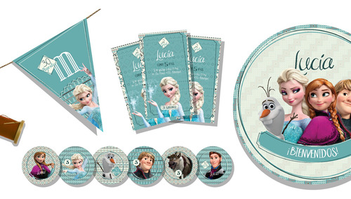 Kit Imprimible - Frozen - Anna Y Elsa