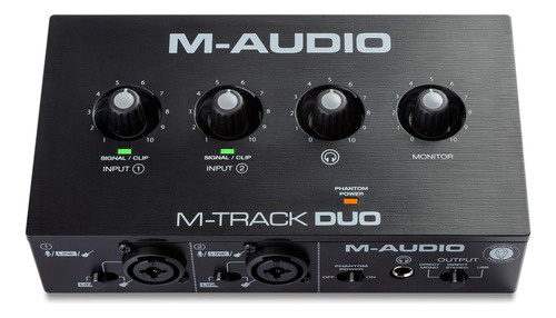 M-audio M-track Duo Interfaz De Audio Usb Tarjeta De Sonido 