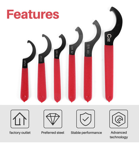 Juego De Llaves De 6 Piezas, Llave Enrollable Ajustable Span