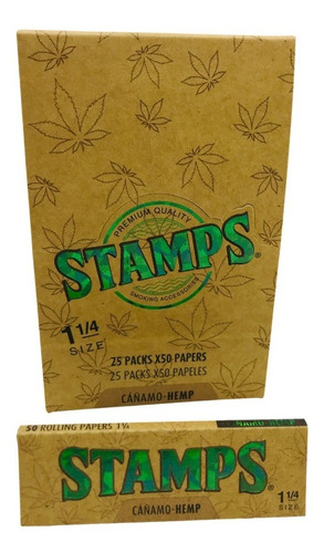 Papel Stamps Oferta Negro Premium Cañamo Virgin Local Once