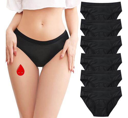 Ropa Interior Para Mujer A Prueba De Fugas De Algodón
