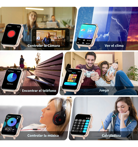 Reloj Smartwatch Inteligente Bluetooth Llamada Asistente Voz
