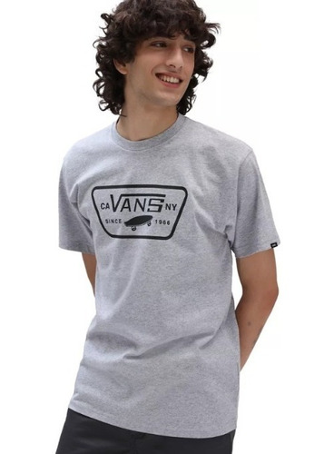 Remera Vans Full Patch Gris Original Envio A Todo El Pais !