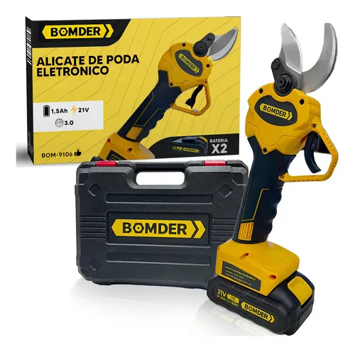 Alicate Tesoura Poda Elétrica Lumi 21V Profissional Jardim Galhos