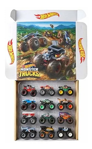 Hot Wheels Monster Trucks ltimo Caos Paquete De 12 1 64 V