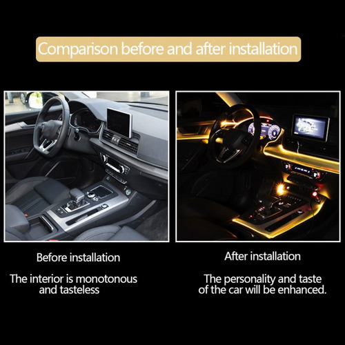 Lámpara Ambiental De Coche De 12 V, Luces Led Para Decoració