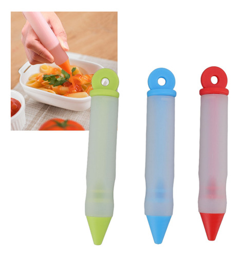 Juego De 3 Bolígrafos Para Decoración De Tartas, De Silicona