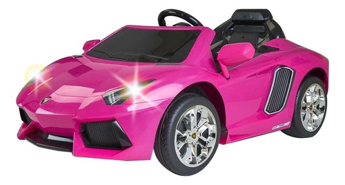 Carro a batería para niños Feber Lamborghini Aventador Drive  color rosa 