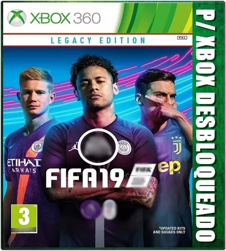 Jogo Xbox 360 Fifa 19 Dvd LT 3.0 - Desbloqueado - Videogames