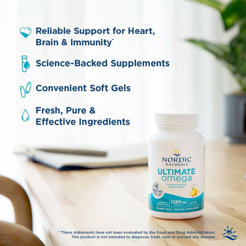 Nordic Naturals Ultimate Omega 1280 Mg, 210 Unidades, Sabor