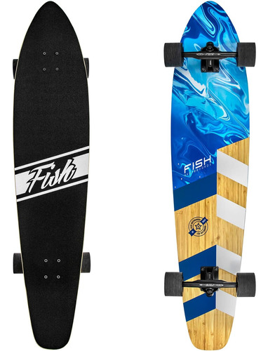 Longboard Skateboard De 111 Cm, 7 Capas De Bambú Artes...