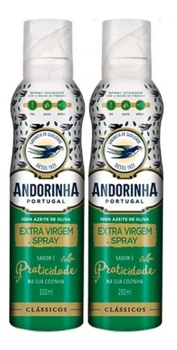 2 Frasco De  Azeite Andorinha Spray 200ml