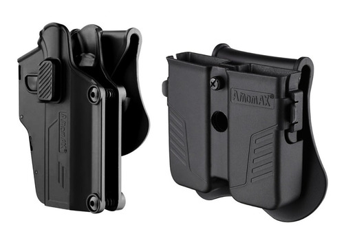 Imagen 2 de 10 de Funda Holster Para Glock Con Portacargadores
