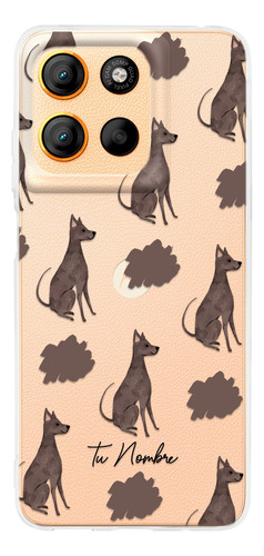 Funda Para Motorola Para Mujer Perrito Xolo Manchas Nombre