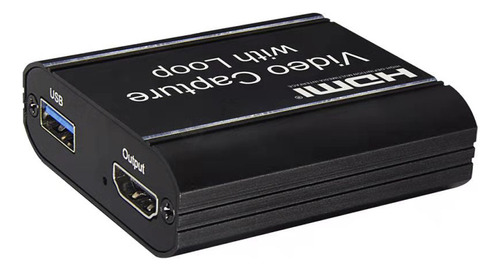 Placa De Captura De Vídeo Usb De 4k A 1080p Com Saída De Loo