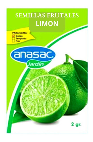 Semilla Limón Común 2 Gr Anasac - g a $5950