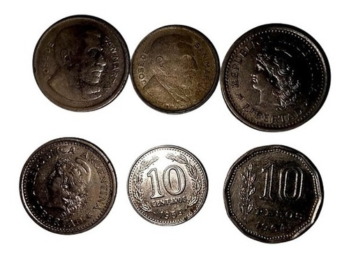 Monedas Argentina 6 Und.