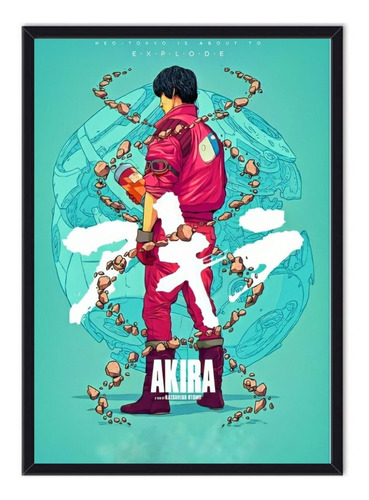 Cuadro - Póster Enmarcado Anime Akira 