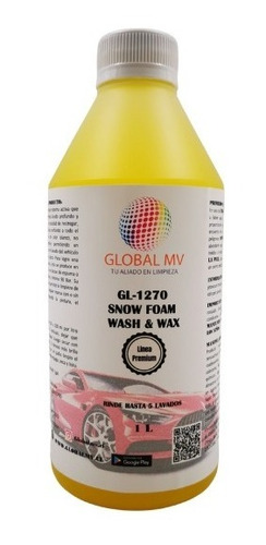 Shampoo Snow Foam Wash & Wax (con Cera Carnauba) 1 Lt