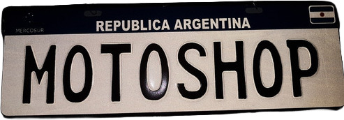 Chapa Patente Fantasía Tipo Mercosur Nombres