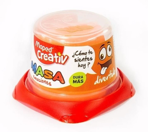 Imagen 1 de 2 de Masa Para Modelar Maped Creativ De 140 Grs Dough Naranja