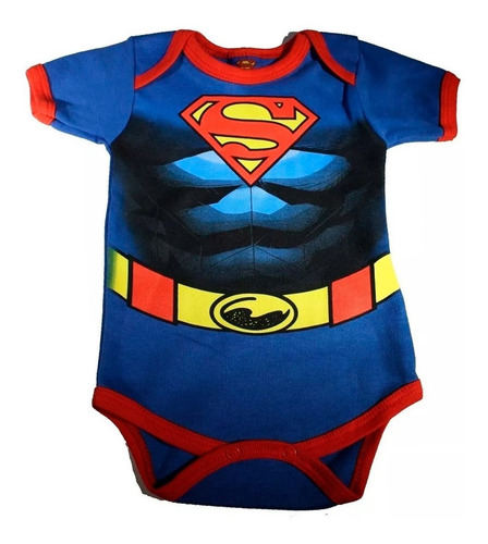 Imagen 3 de 8 de Pañalero Bebe Ropa Dc Comics Superman Batman Set 2 Piezas