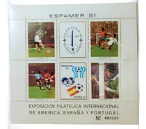 Comprar Bloque Estampillas Argentina Espamer 81- Mundiales Hb47