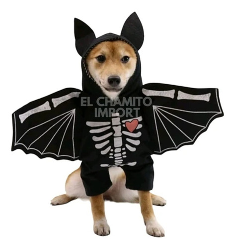 Disfraz Mascotas Perros Halloween Murciélago