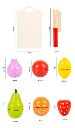 Montessori Frutas Verduras Juguetes Juego De Rol Para Niños