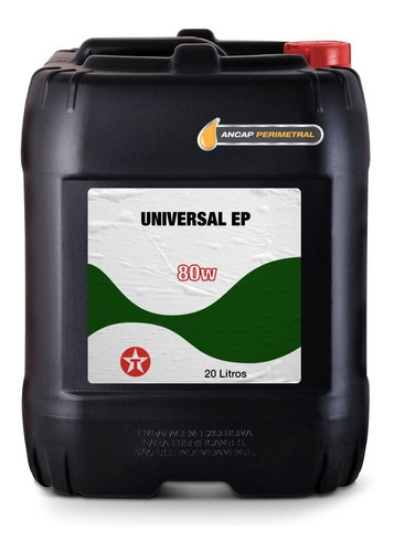 Aceite Valvulina Universal Ep 80w Texaco Balde 20 Lts