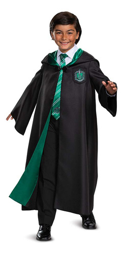 Accesorio De Disfraz, Bata Slytherin De Harry Potter Para Ni