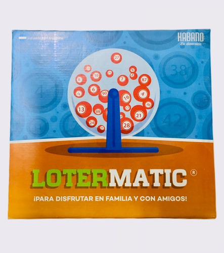 Juego De Mesa Loter Matic Loteria Familiar Con Bolillero