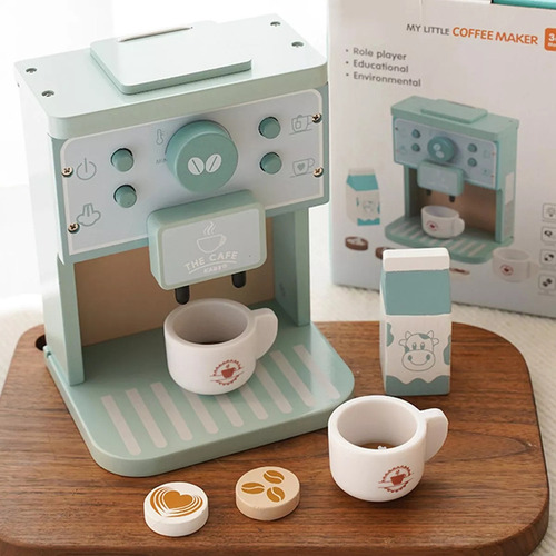 Wooden Children Toy Electrical Coffee Machine