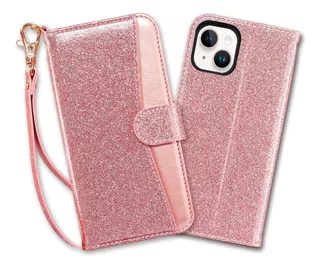 Coolwee Funda Tipo Cartera Compatible Con iPhone 13 Mini Con