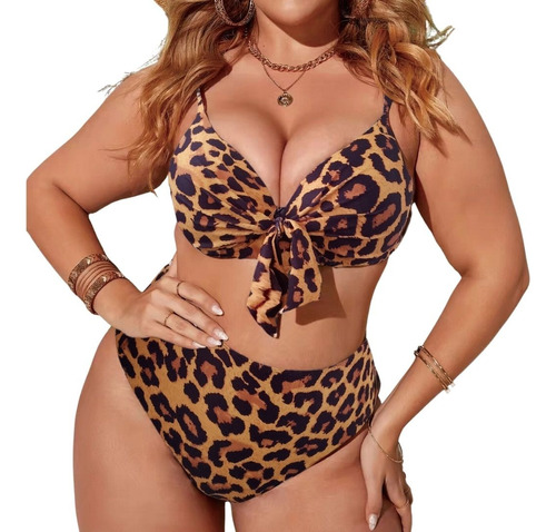 Bikini Tiro Alto Animal Print Clush