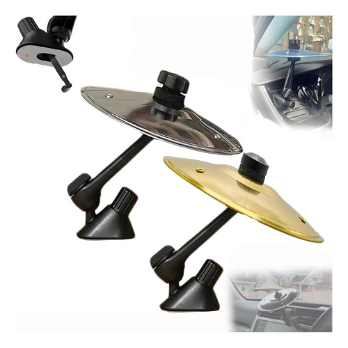 2 Piezas Car Crash Cymbal, Car Cymbal Air Vent, Mini