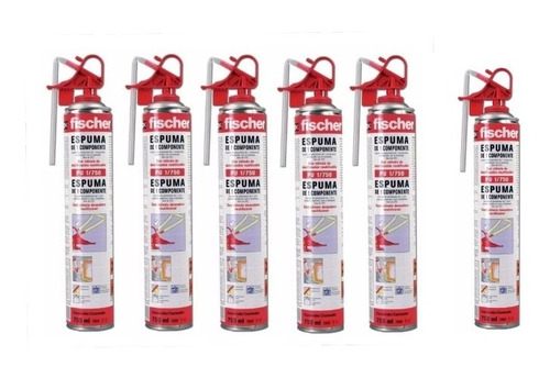 Espuma Poliuretano Expandido Fischer 750ml Aerosol Foam 6 Un