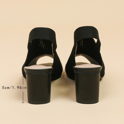 Nuevas Sandalias De Malla Transpirable Para Mujer Con Tacone